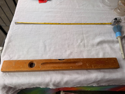 Vintage Stanley Handyman No. H1294-24 Wooden Spirit Level - 24-Inch USA Hand Tool