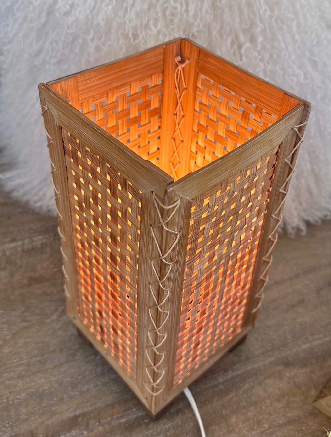 Vintage bamboo lamp