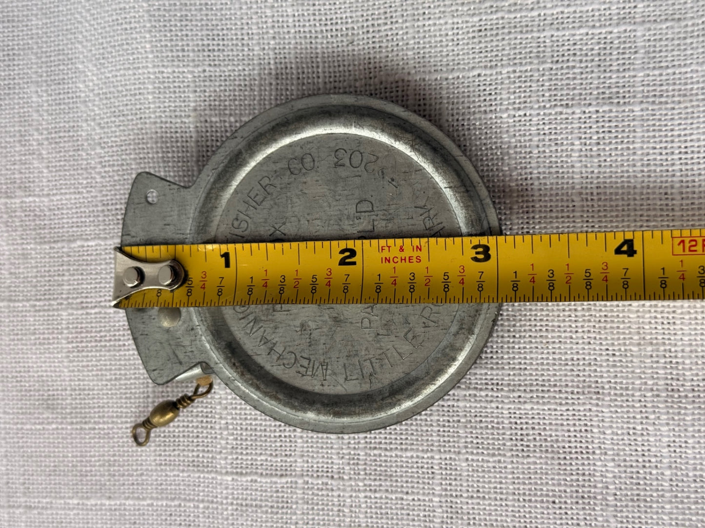 Vintage Mechanical Fisher Co. Automatic Fishing Reel - Little Rock Arkansas Pat. Pending