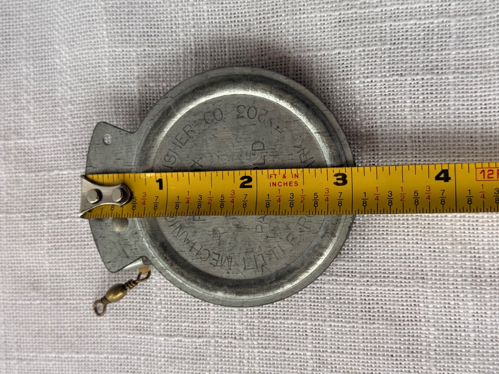 Vintage Mechanical Fisher Co. Automatic Fishing Reel - Little Rock Arkansas Pat. Pending