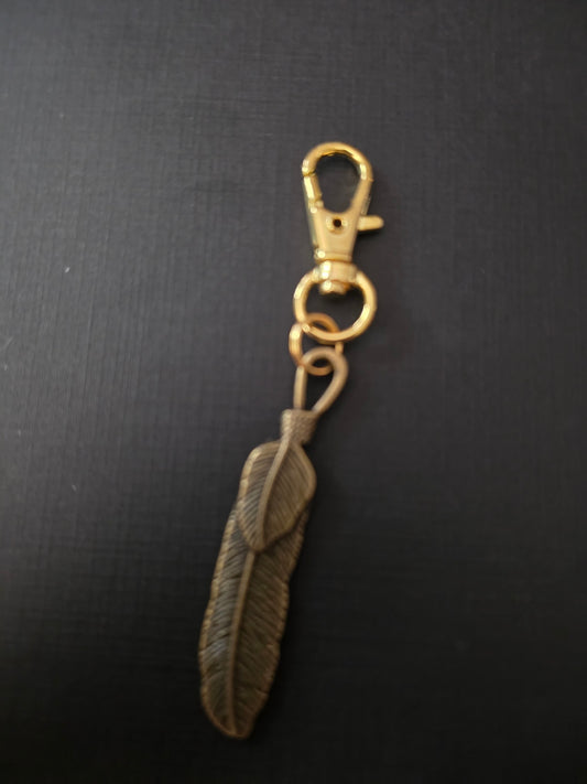 10c zipper pull feather