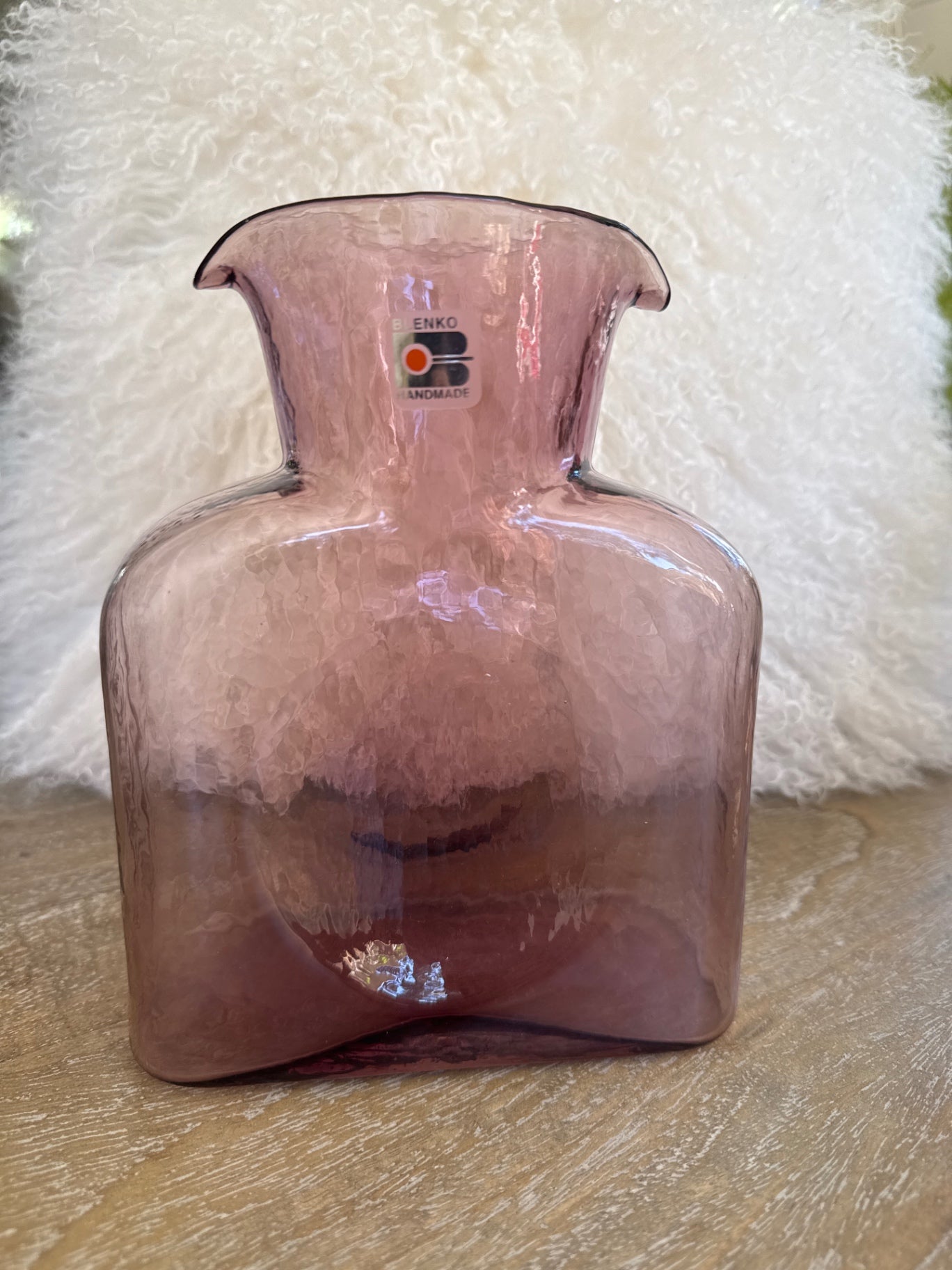 Blenko Art Glass water bottle pitcher