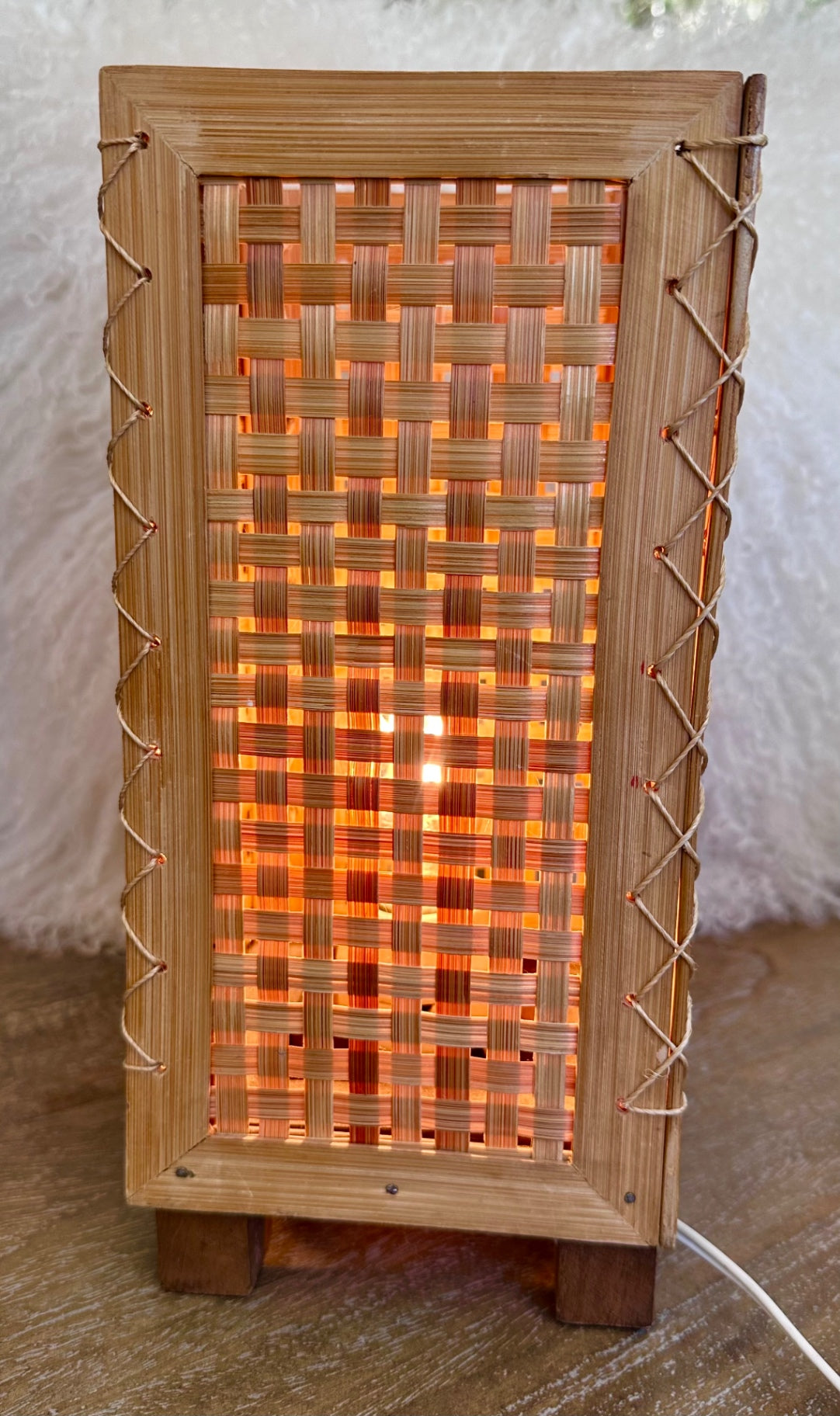 Vintage bamboo lamp