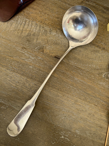 Vintage silver plated WM. Ragers soup tureen ladle 