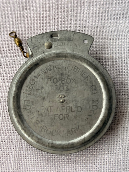 Vintage Mechanical Fisher Co. Automatic Fishing Reel - Little Rock Arkansas Pat. Pending