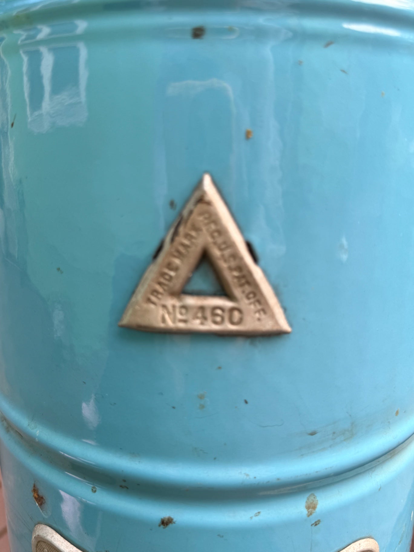 Vintage Perfection No. 460 Smokeless Oil Heater - Blue Porcelain Enamel Kerosene Stove