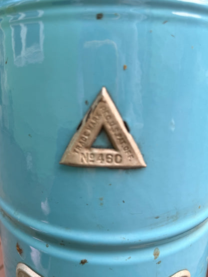 Vintage Perfection No. 460 Smokeless Oil Heater - Blue Porcelain Enamel Kerosene Stove