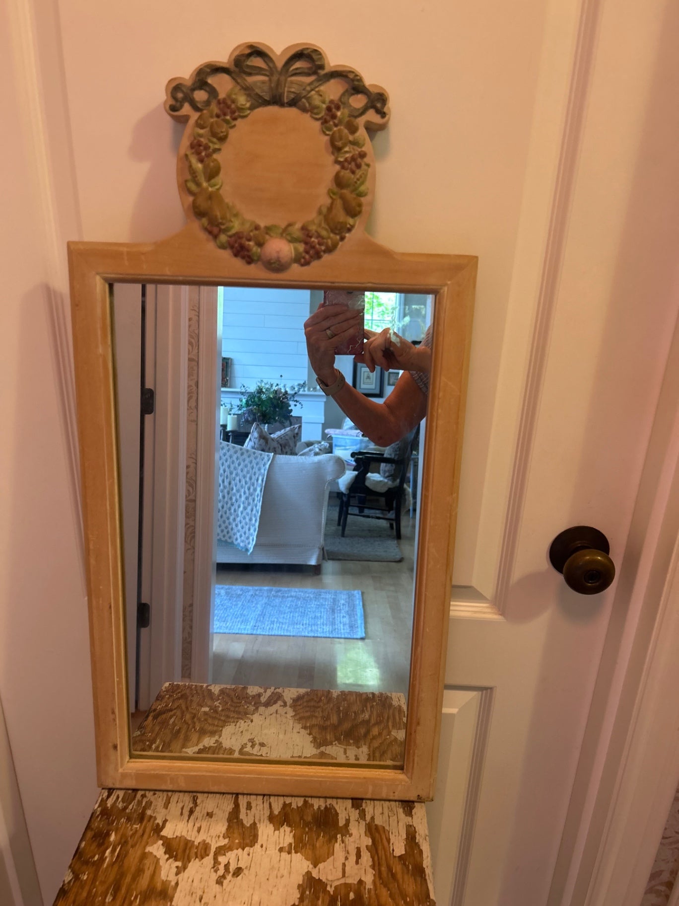 Wood mirror