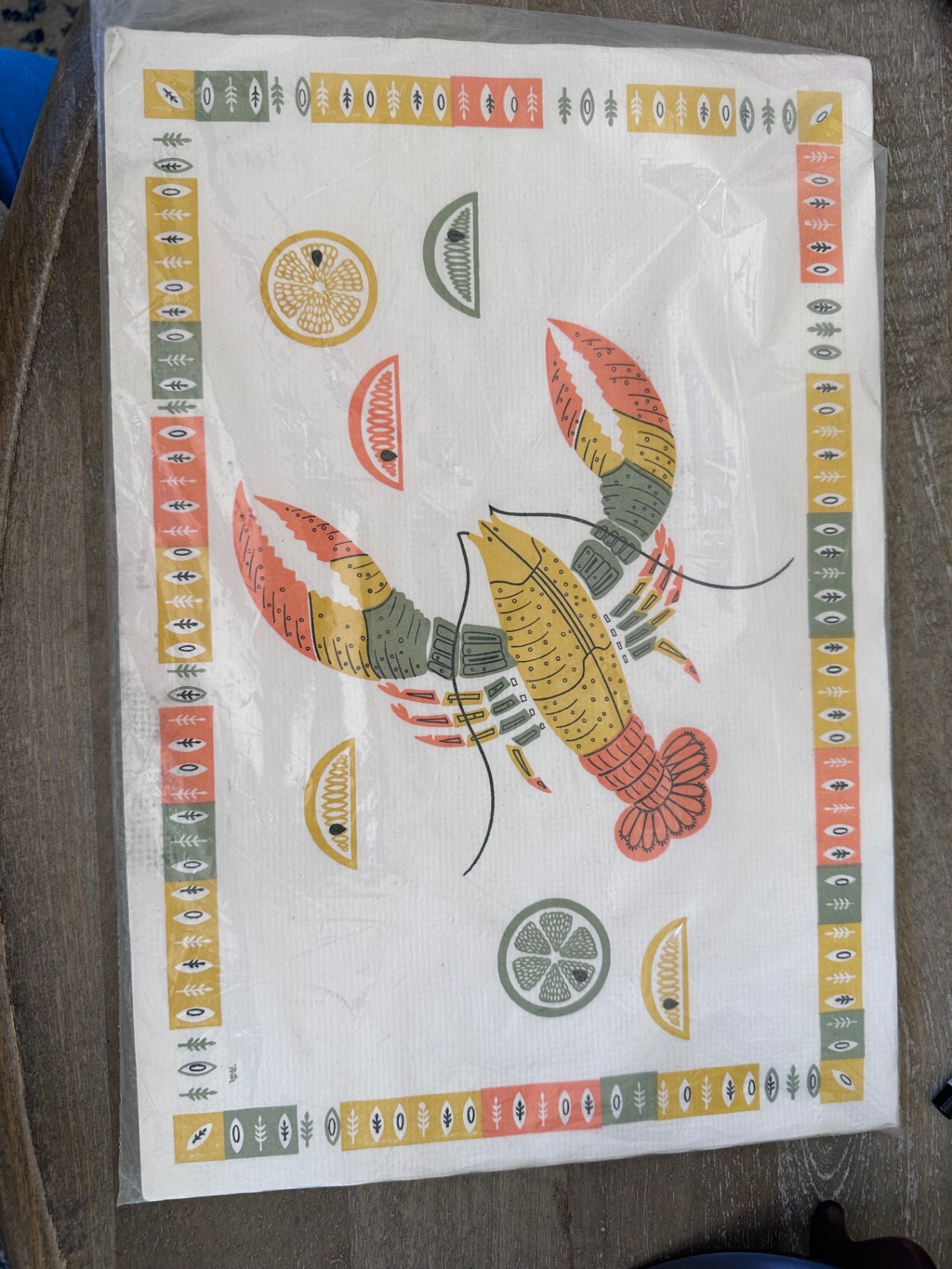 Vintage mid-century, modern paper placemat pack