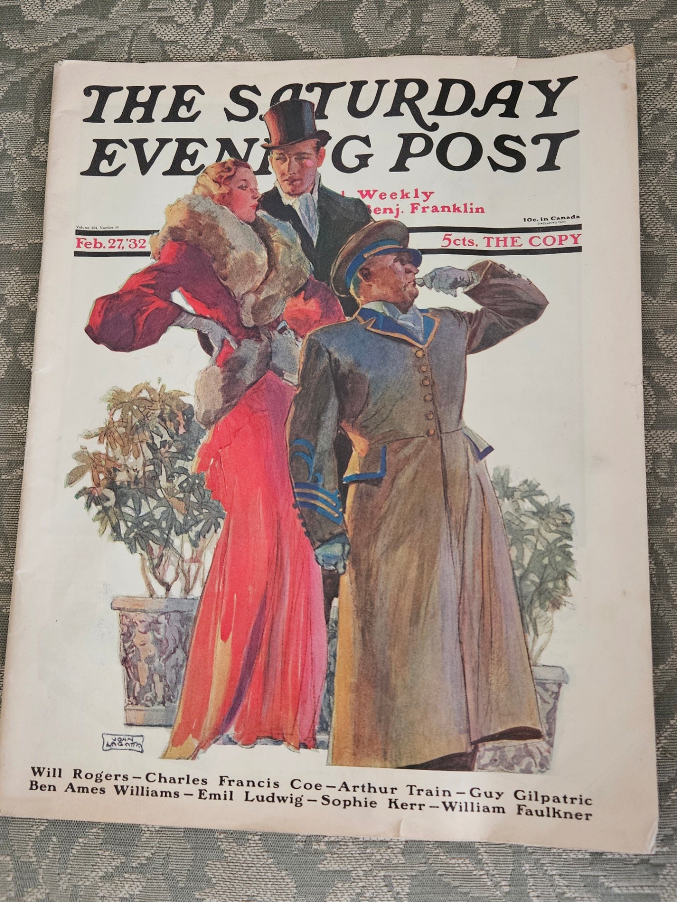 Vintage Saturday Evening Post magazine complete Feb 1932