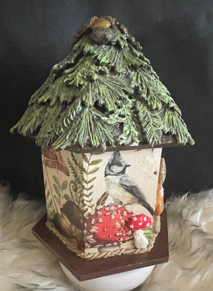 Mushroom bird house