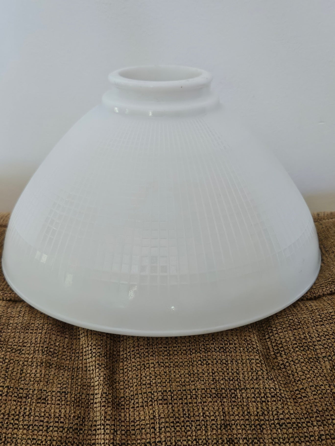 Vintage glass shade 10"D