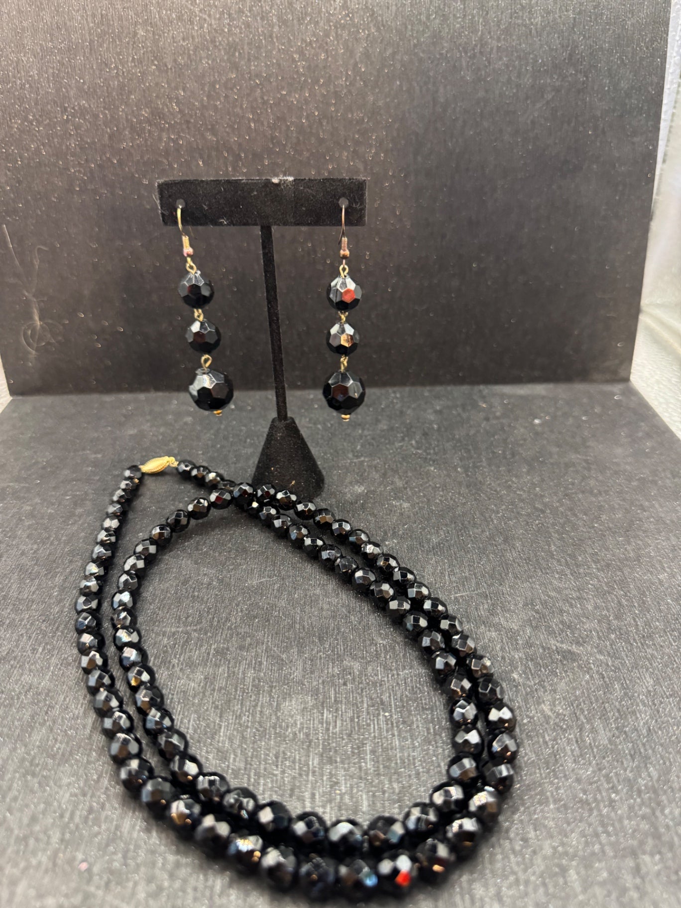 Vintage Black beaded set