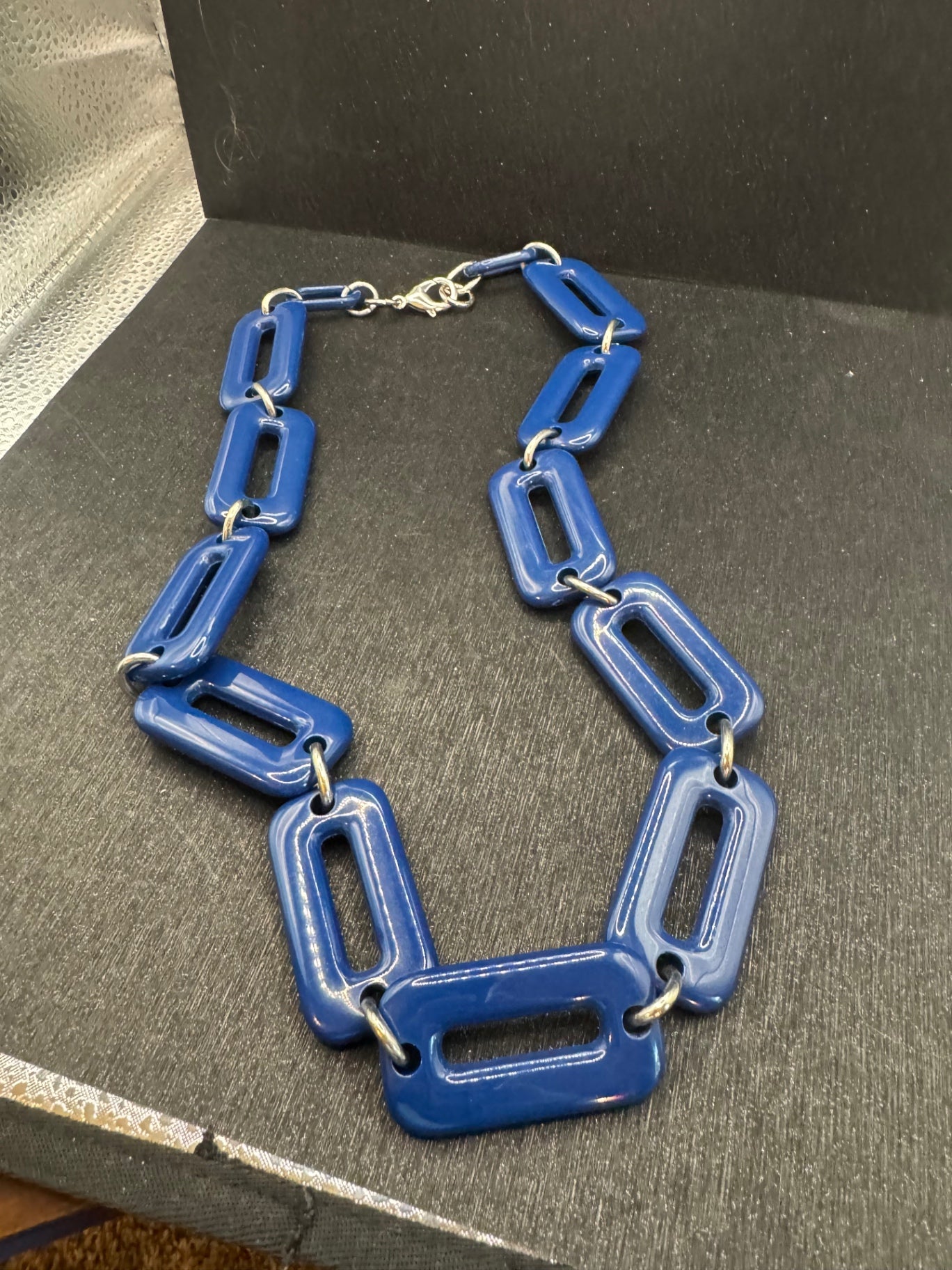 Chunky Blue Necklace 