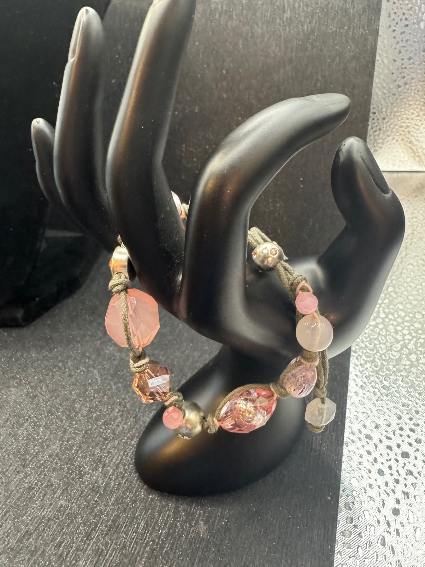 Pink Beaded Bracelet 
