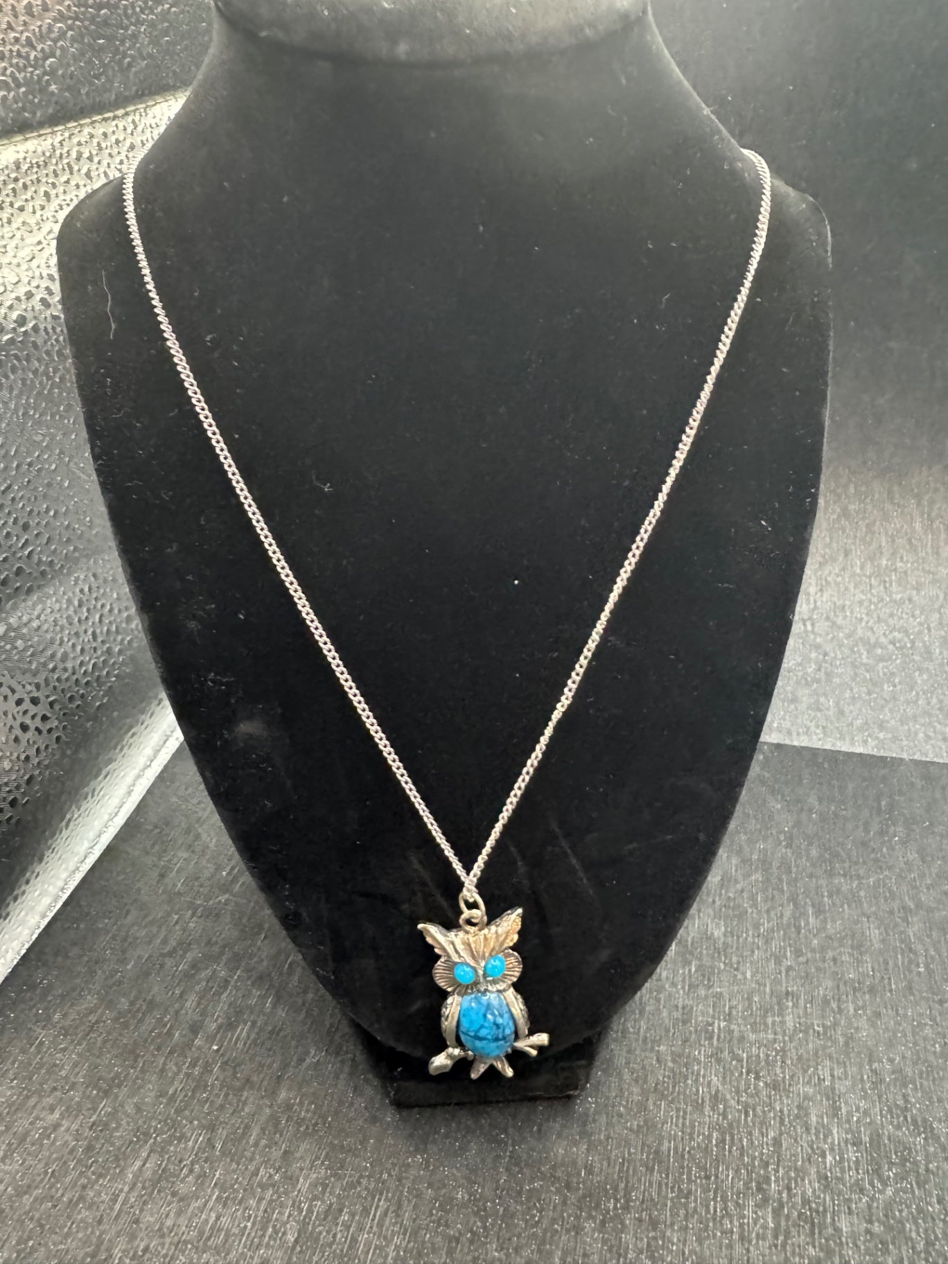Vintage Owl Necklace 