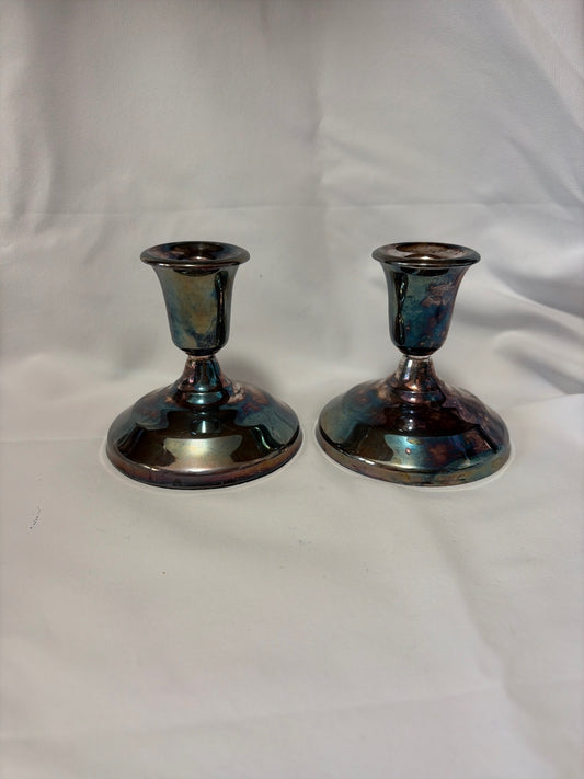 (2) candle stick holders 