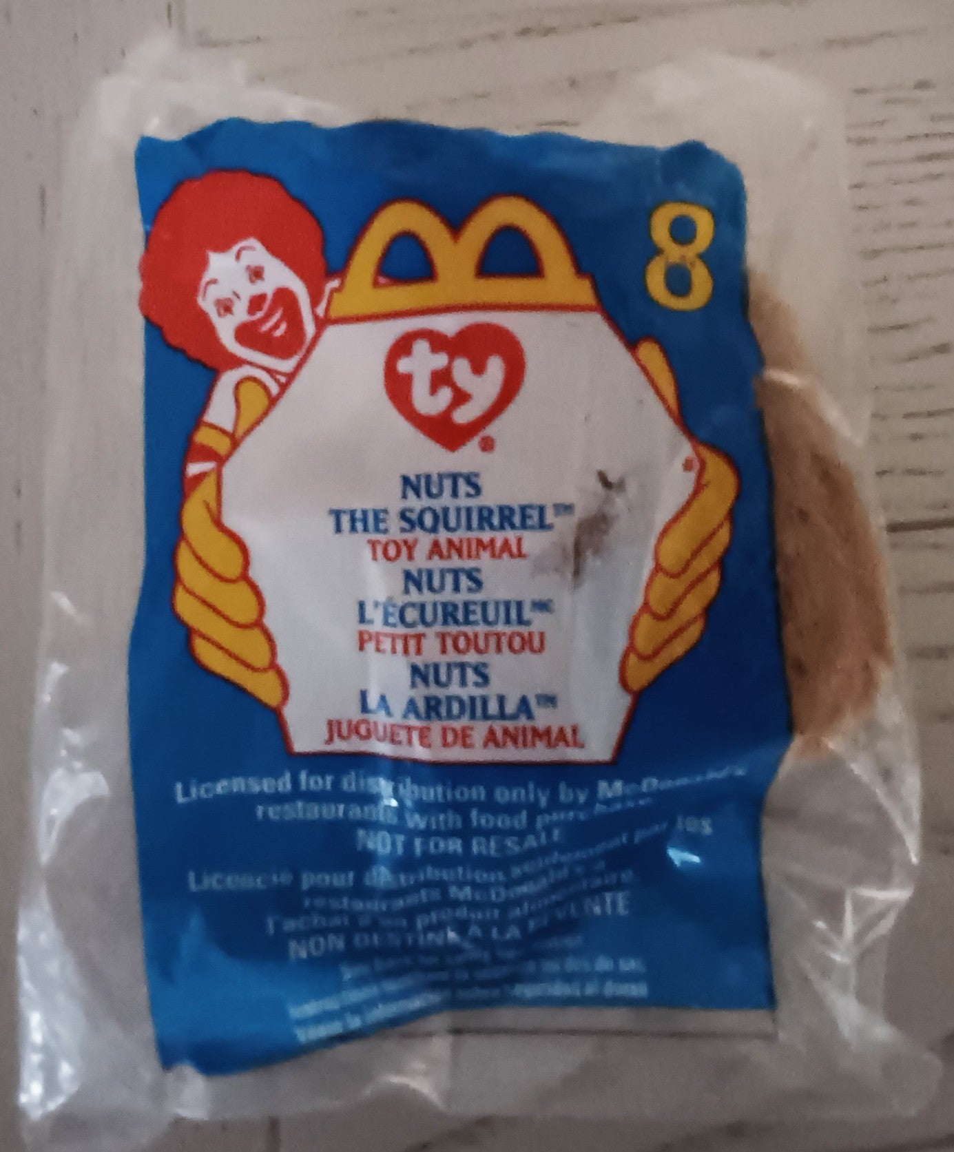 McDonald's Ty Teenie Beanie Baby "Nuts"