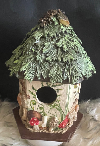 Mushroom bird house