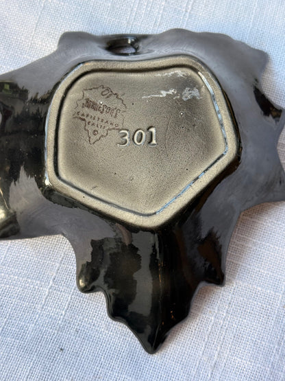 Vintage Jamison’s Capistrano California Pottery Leaf Dish (#301)