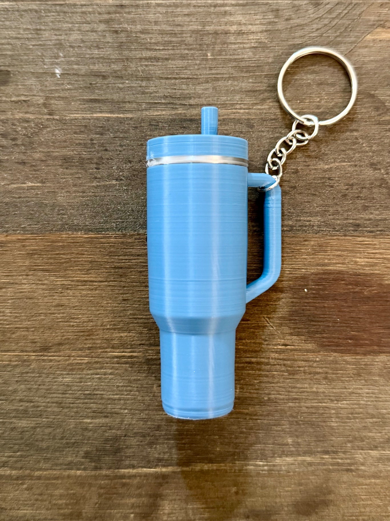 Stanley Cup Keychain Chapstick Holder - Blue