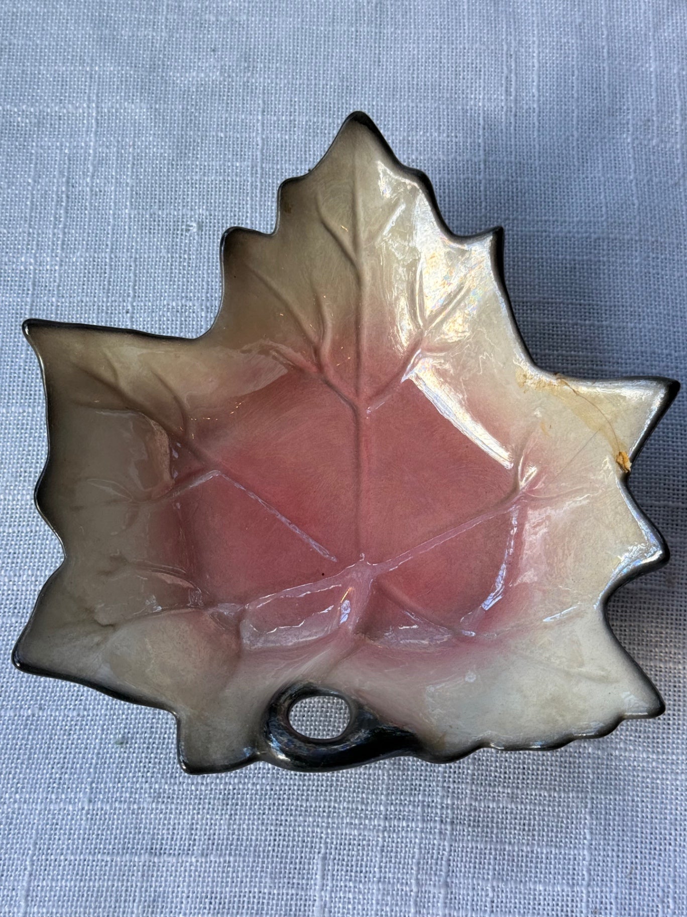 Vintage Jamison’s Capistrano California Pottery Leaf Dish (#301)
