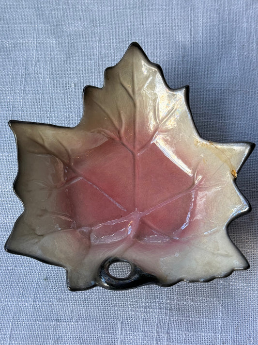 Vintage Jamison’s Capistrano California Pottery Leaf Dish (#301)