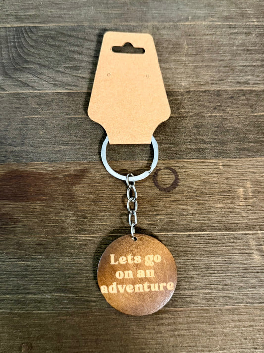 Wood Keychain - Adventure