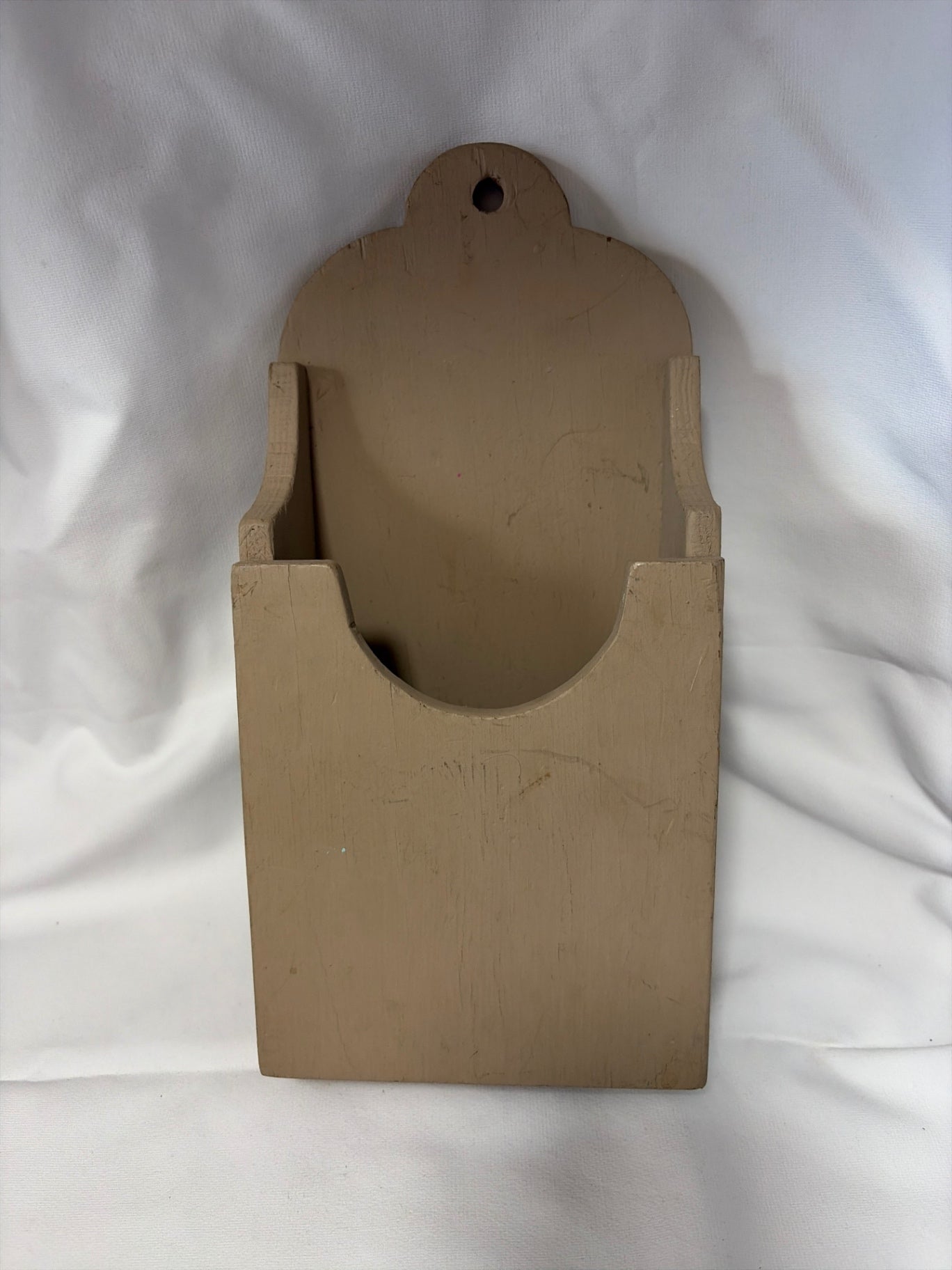 10 1/2” x 5” primitive candle wall hanging box