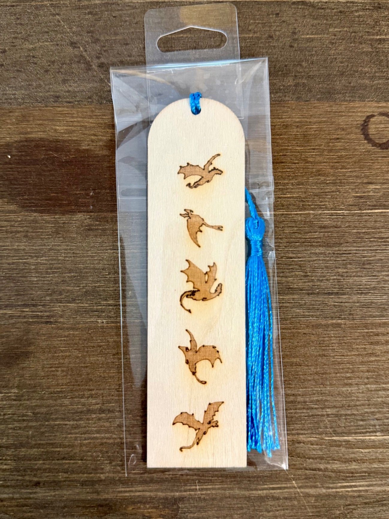 Wooden Bookmark - Dragons