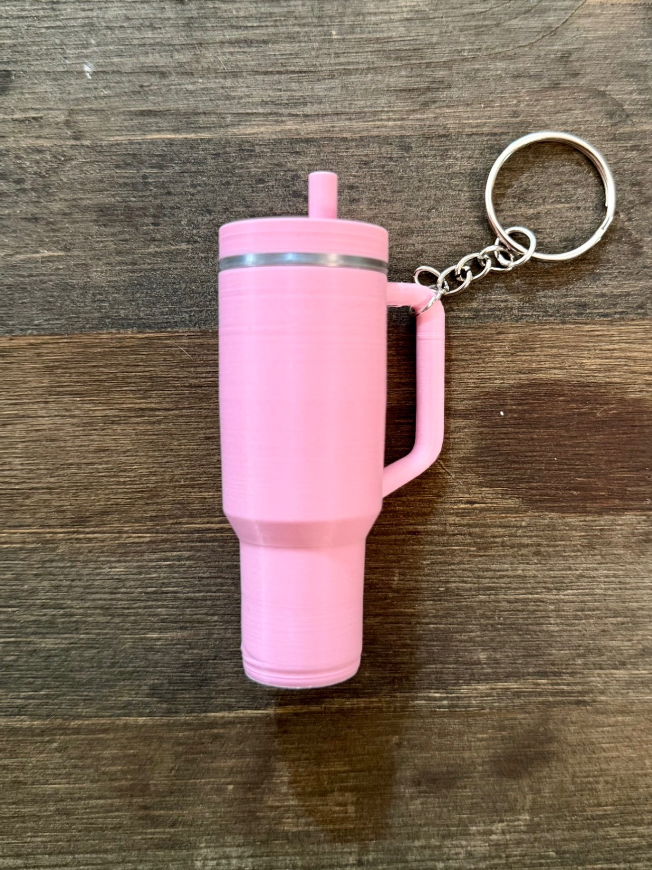 Stanley Cup Keychain Chapstick Holder - Pink