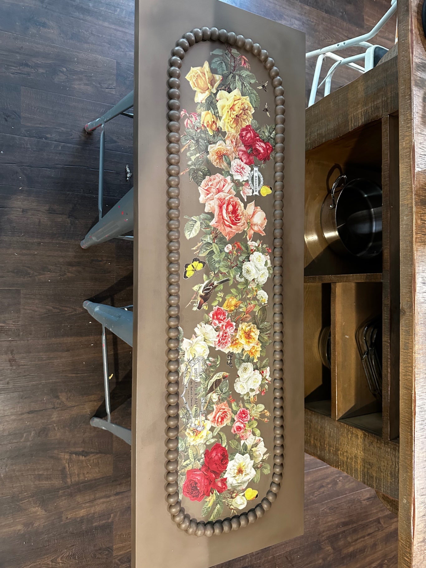 Large picture with flowers about 4 feet wide