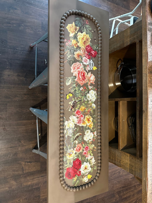 Large picture with flowers about 4 feet wide