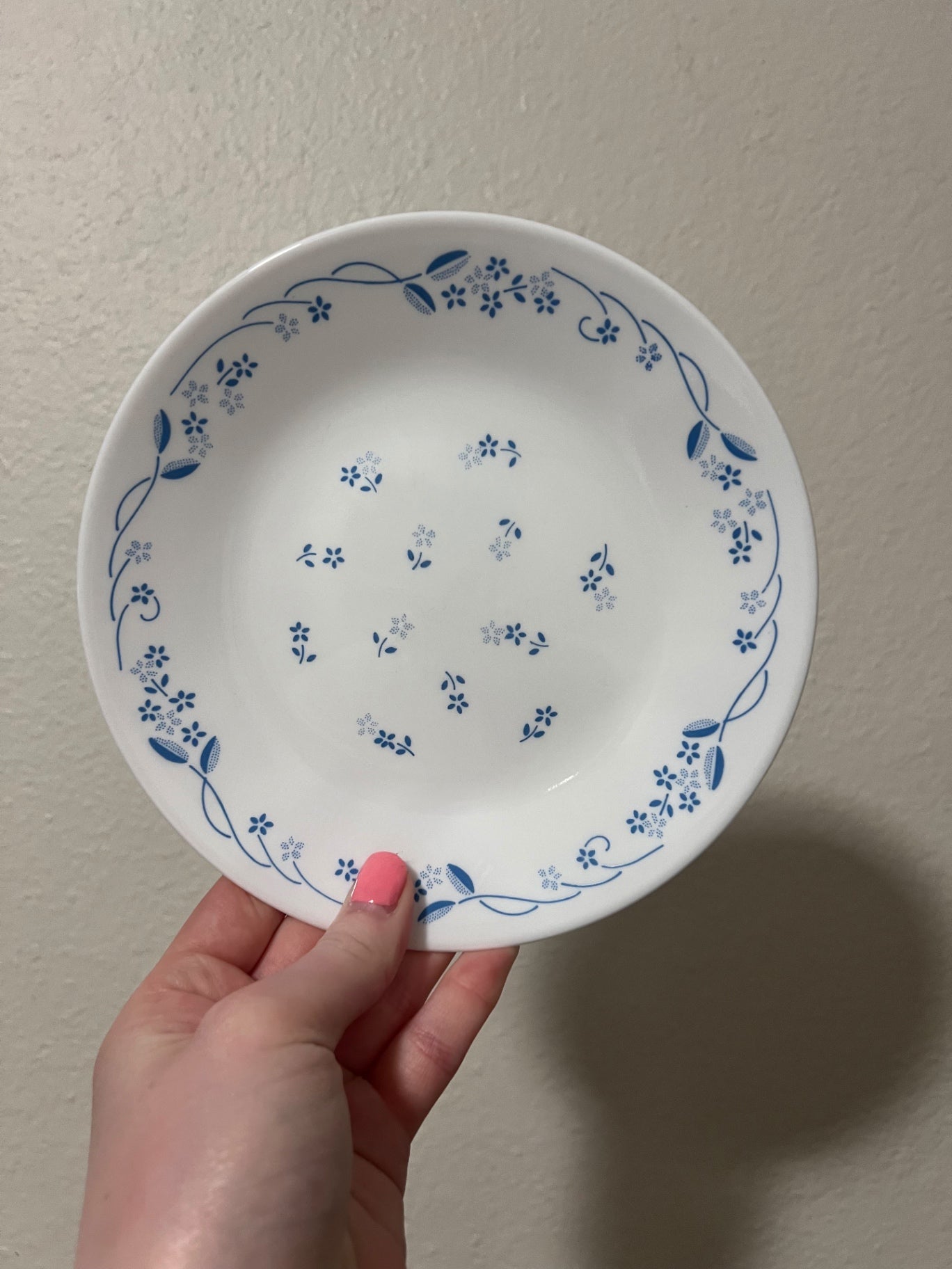 Set of 3  Vtg. Corelle Provincial Blue Plates