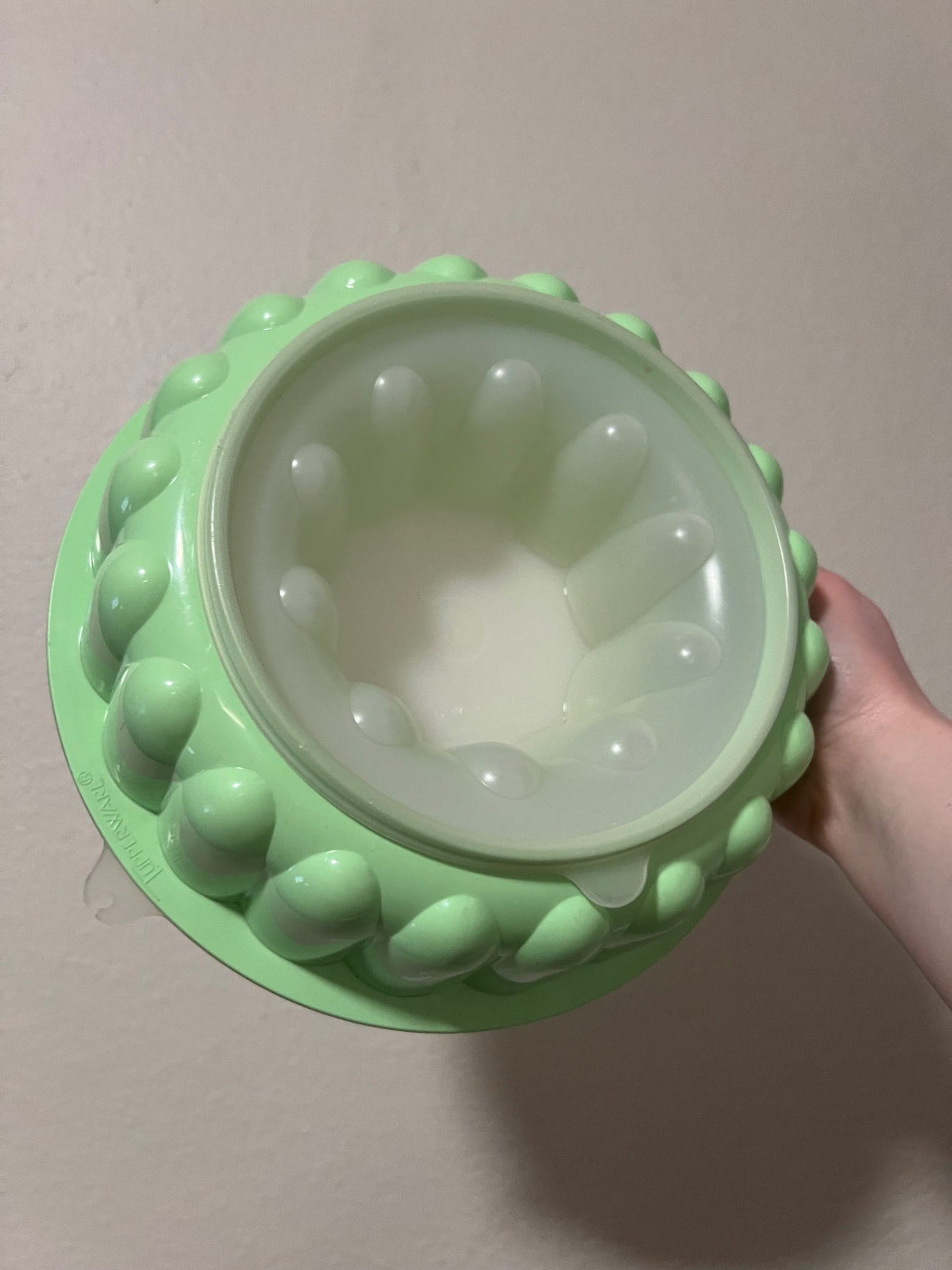 Vintage Tupperware Mint Green 3-Piece Jello Mold