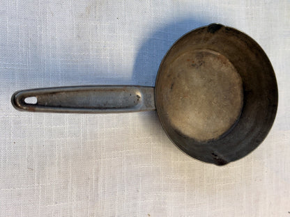 Vintage Cold-Rolled Steel Saucepan / Camp Pan #39 | Dual Pour Spouts & Engraved Handle