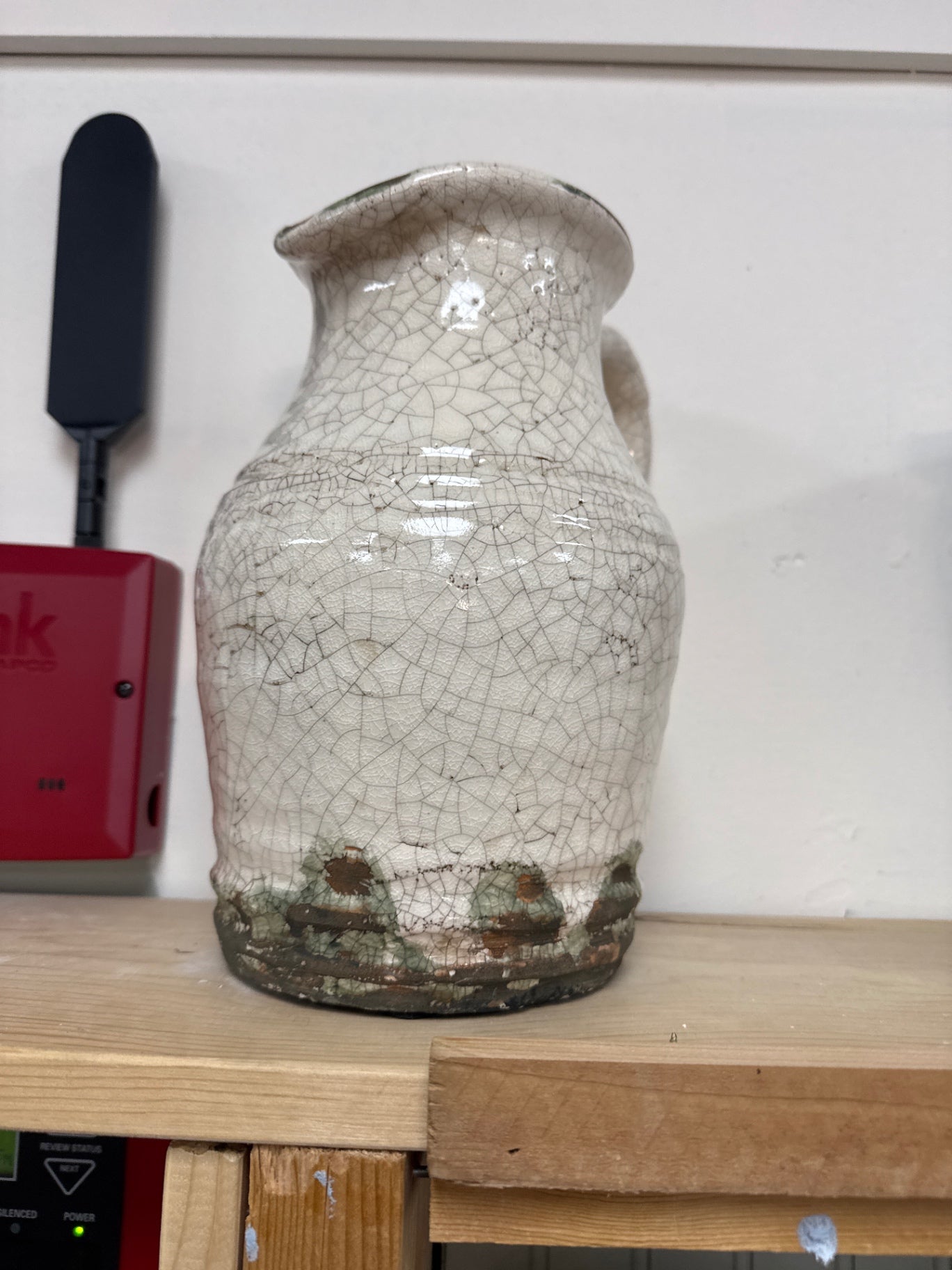 Ceramic decorative pottery pitcher Italian 