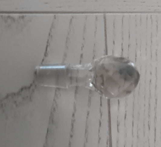 Faceted Lead Cystal Stopper