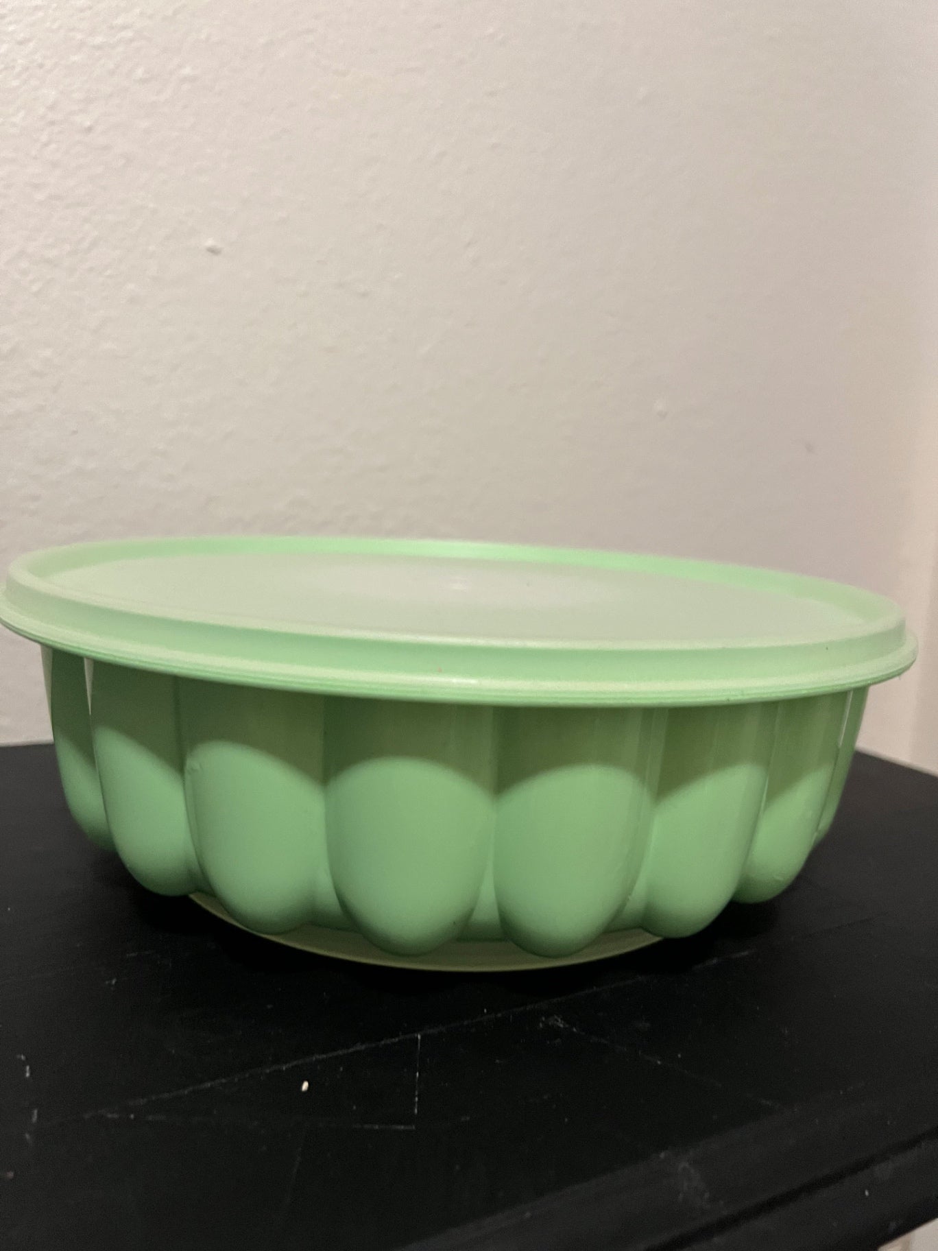 Vintage Tupperware Mint Green 3-Piece Jello Mold