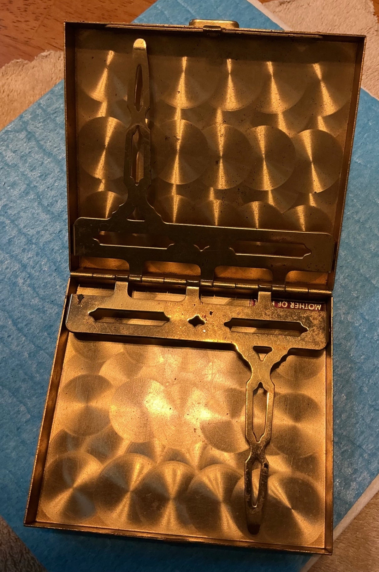 VTG. Brass & MOP Case.