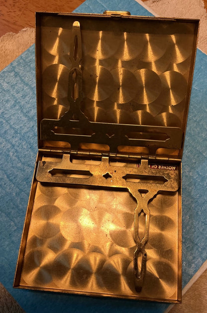 VTG. Brass & MOP Case.
