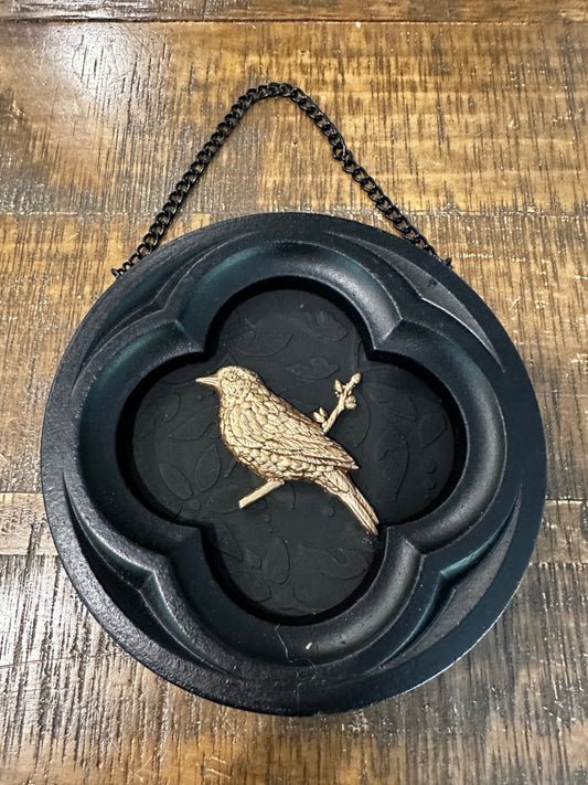 Black frame with bird