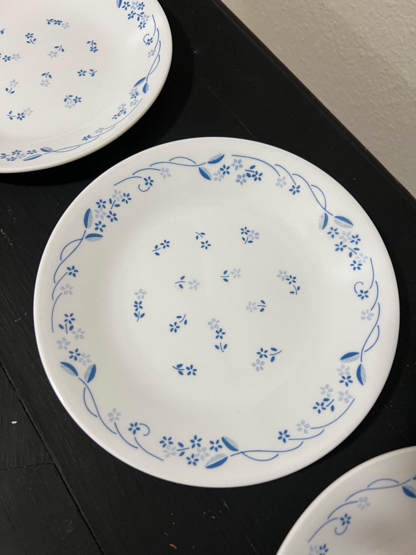 Set of 3  Vtg. Corelle Provincial Blue Plates