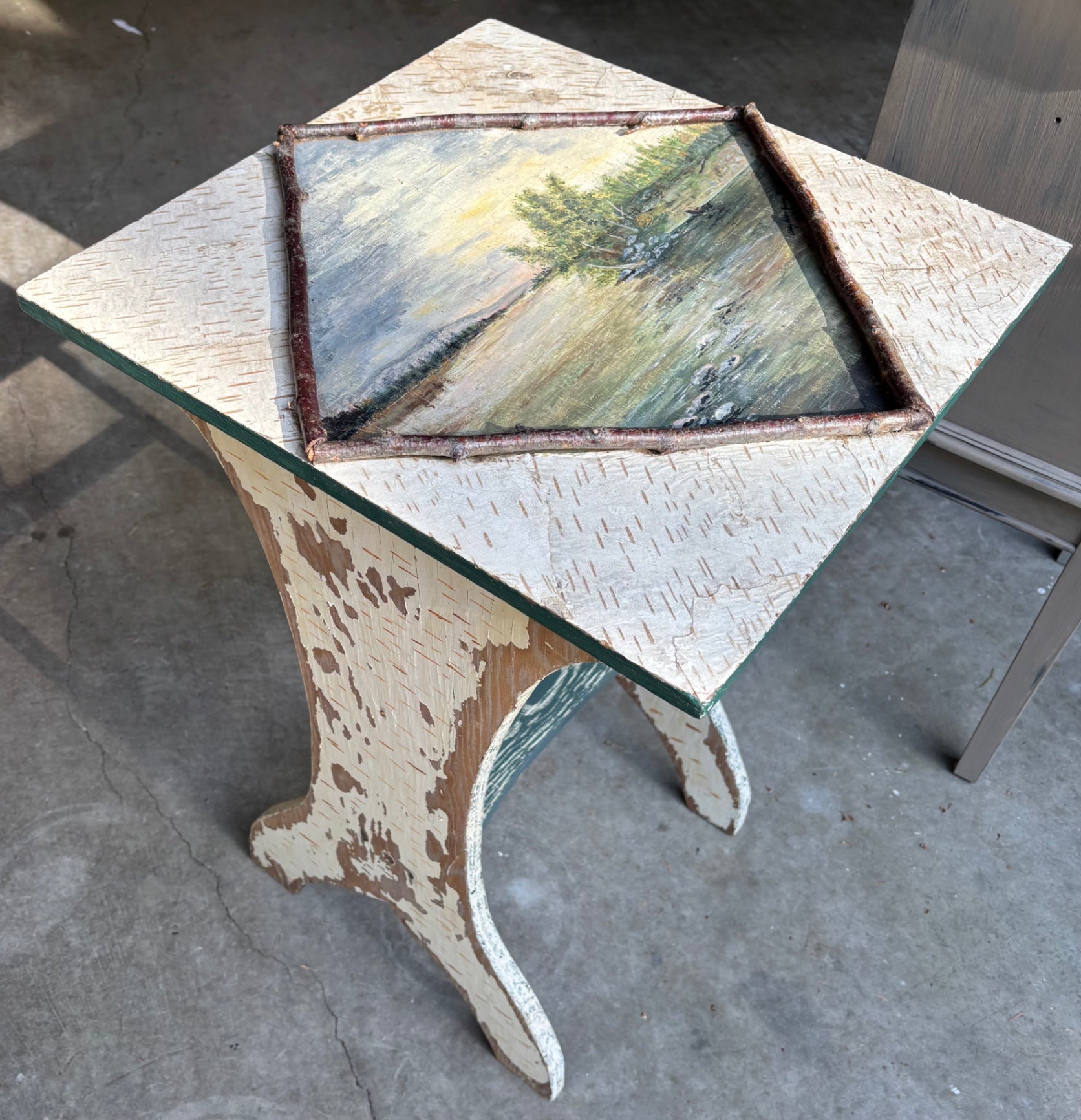 Painted Adirondack table