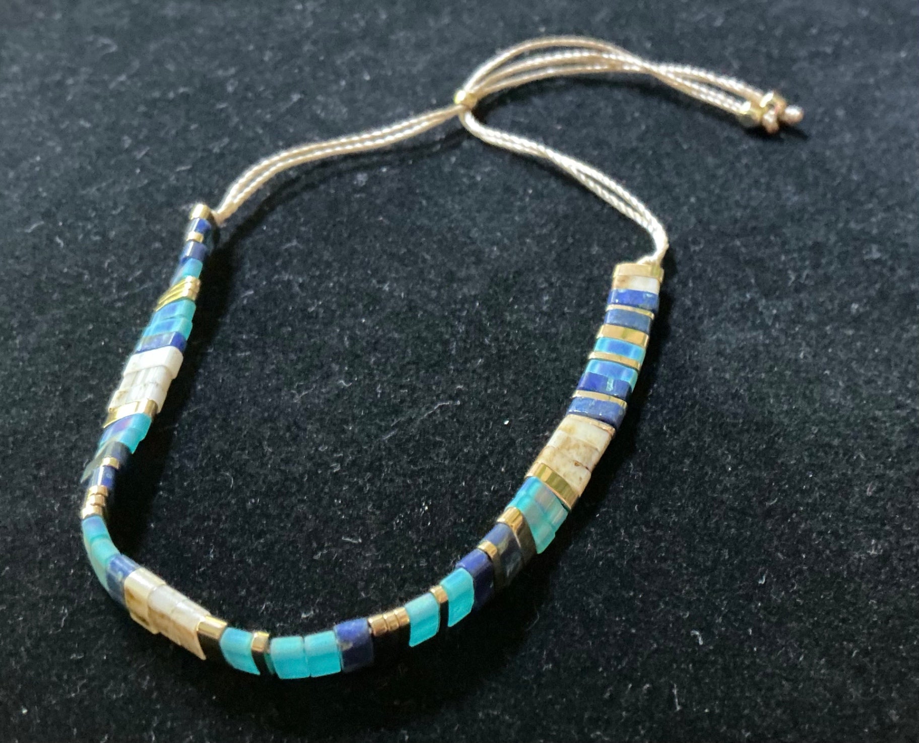 Adjustable “Tila” Bead Bracelet
