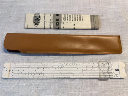 Vintage Acumath Slide Rule Complete Set – Includes Protective Case & Instruction Manual
