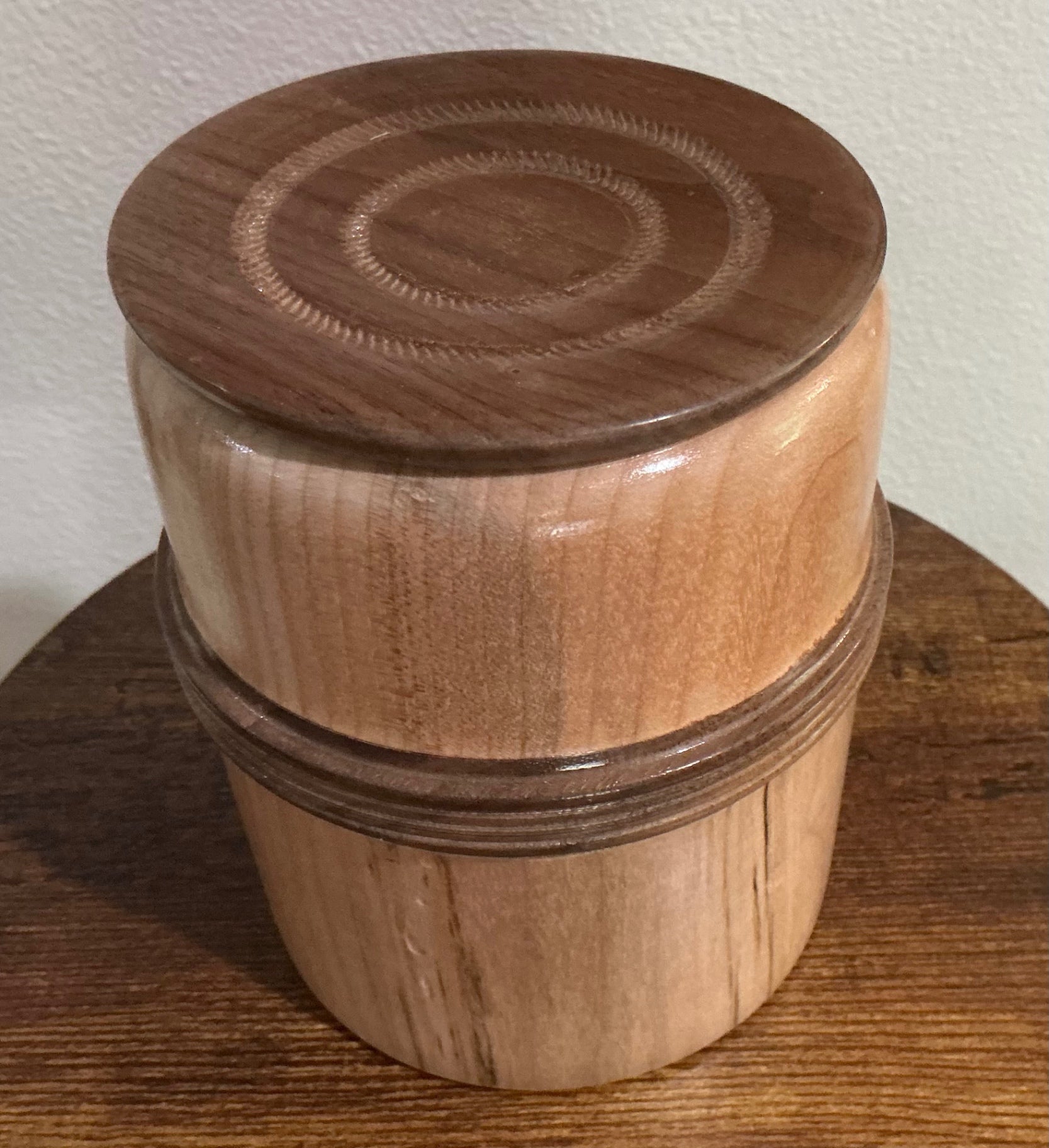 Maple & Black Walnut Container