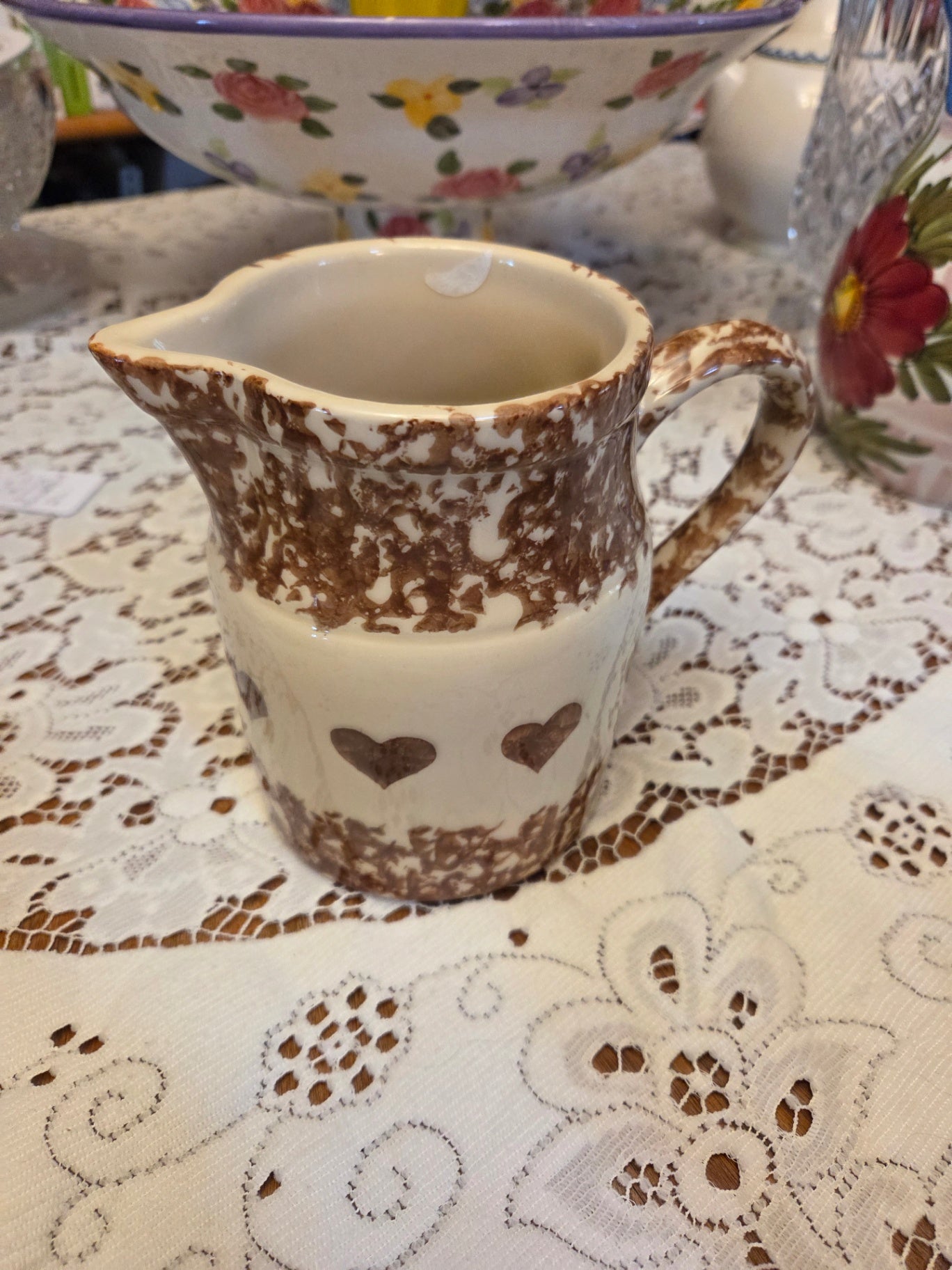 Friendship pottery creamer