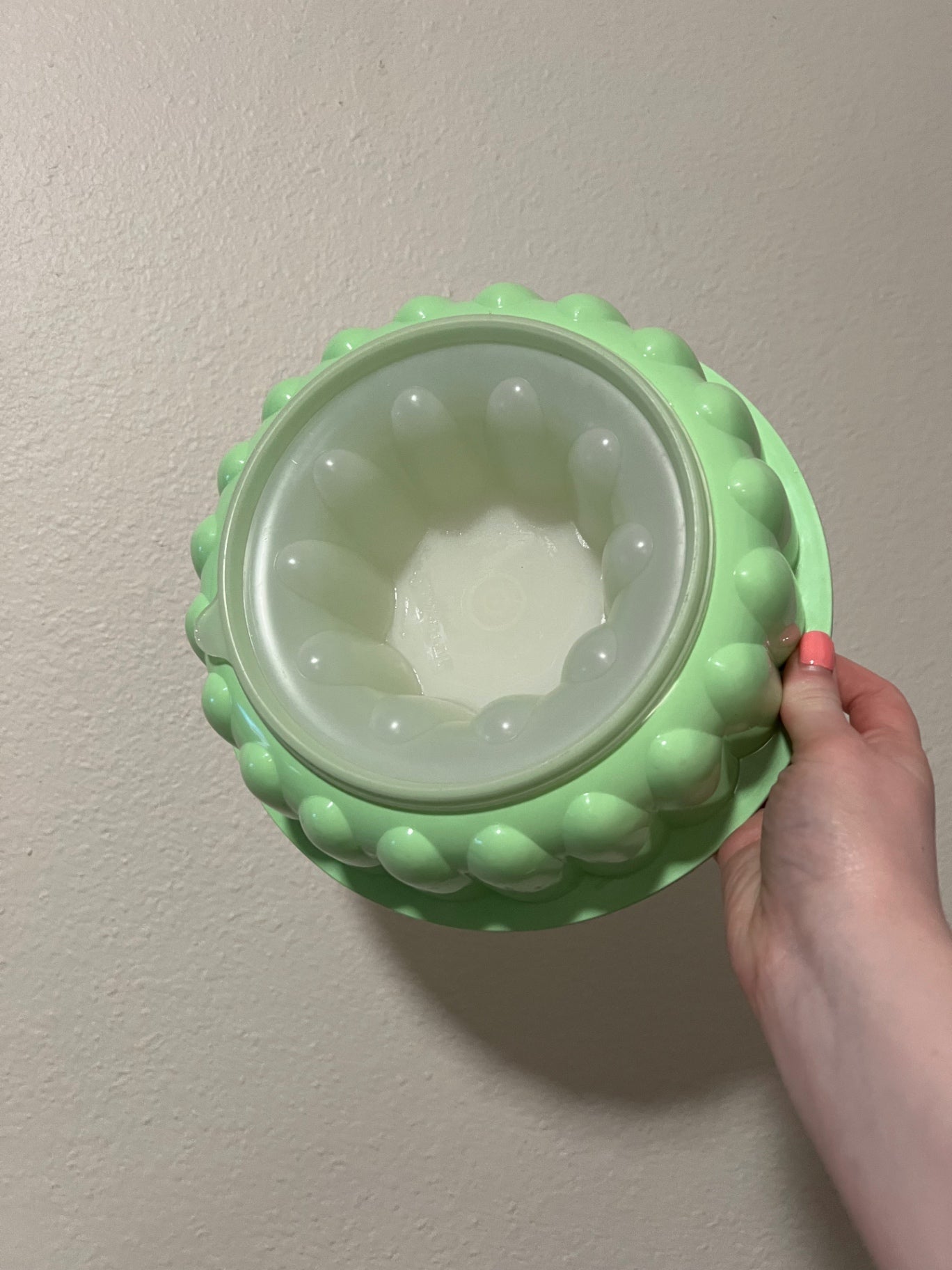 Vintage Tupperware Mint Green 3-Piece Jello Mold