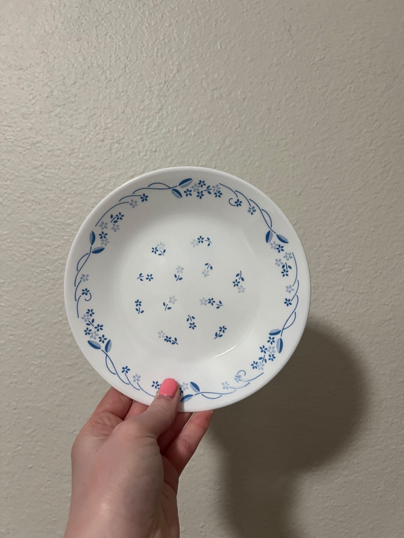 Set of 3  Vtg. Corelle Provincial Blue Plates